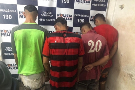 Criminosos foram presos pela Polcia Militar