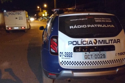 Polcia Militar foi chamada e prendeu o suspeito em Rondonpolis  Foto: Polcia Militar de Rondonpolis/Divulgao