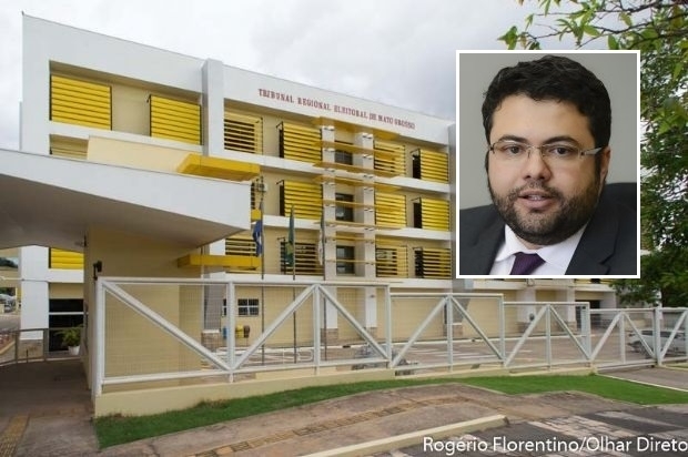 No detalhe: O novo novo juiz-membro substituto do TRE-MT, Prsio Oliveira Landim