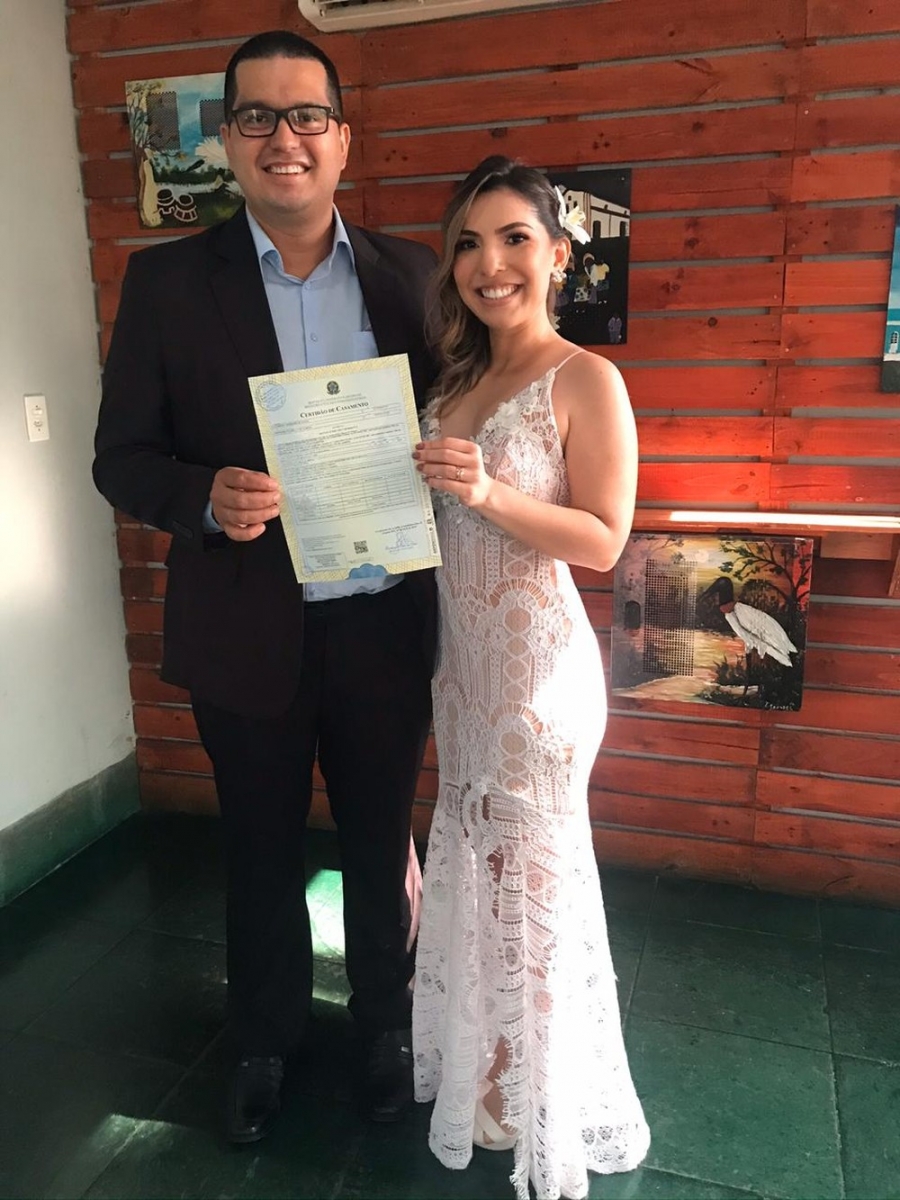 Marianne Paz Mello de Almeida eLeonardo Franchini de Sousa  Foto: Arquivo Pessoal