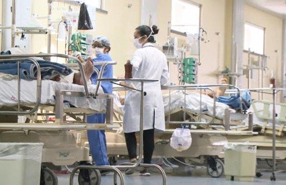 62 pessoas esto internadas, sendo em 22 em Unidade de Terapia Intensiva (UTI)