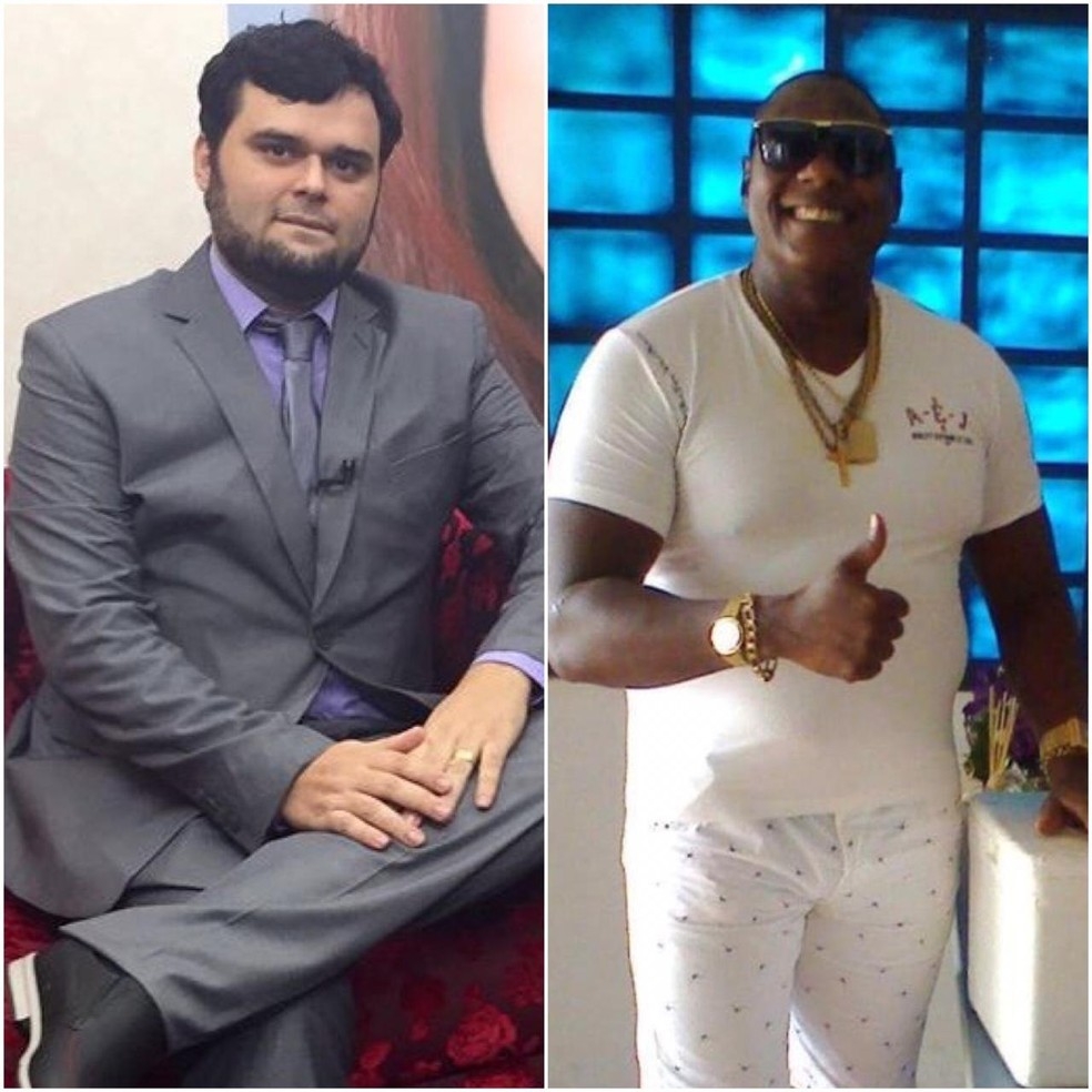 Wilson Vilela e Pedro Sarduy trabalham em Barra do Garas (MT)  Foto: Facebook/Reproduo - Montagem/G1