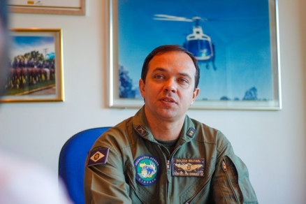 O comandante do Ciopaer, Juliano Chirolli