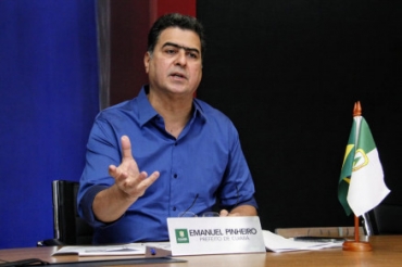 O prefeito Emnauel Pinheiro, que demonstrou ser contra unifica��o de elei��o