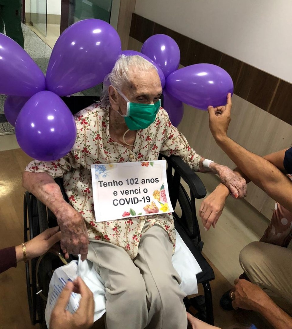 Anna Augusta de Oliveira Monteiro foi curada da Covid-19  Foto: Divulgao