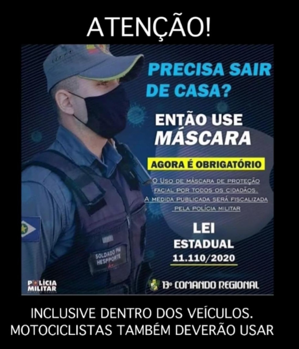 Mensagem compartilhada nas redes sociais  fake news  Foto: Divulgao