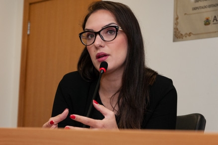 A deputada estadual Janaina Riva, que se elegeu novamente a vice-presidncia da Assembleia