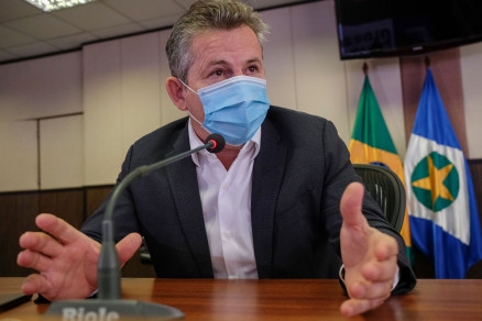 O governador Mauro Mendes, que prev cenrio de incertezas na eleio de novembro