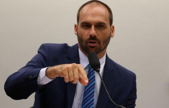 O deputado Eduardo Bolsonaro, filho do presidente da Repblica