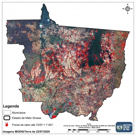 Queimadas no Pantanal de Mato Grosso � Foto: ICV/Assessoria