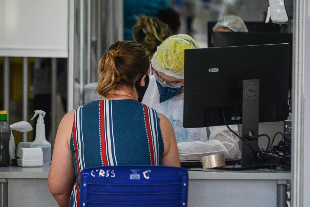 O Centro de Triagem na Arena Pantanal fica localizado na Av. Agrcola Paes de Barros, s/n - Verdo, em Cuiab. - Foto por: Tchlo Figueiredo - SECOM/MT