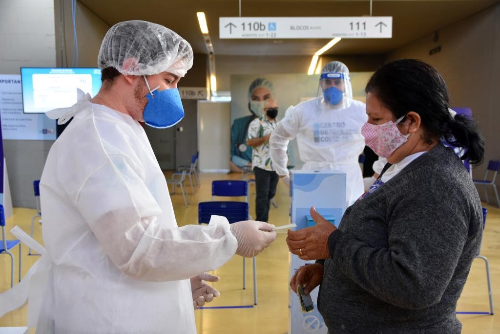 O Centro de Triagem na Arena Pantanal fica localizado na Av. Agrcola Paes de Barros, s/n - Verdo, em Cuiab - Foto por: Jana Pessa/Setasc-MT