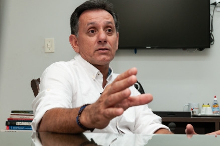 O pr-candidato ao Senado Nilson Leito: encontro com Mendes