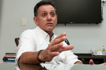 O pr-candidato ao Senado Nilson Leito: encontro com Mendes