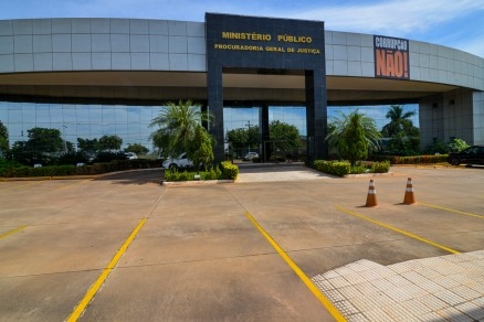 Fachada da sede do Ministério Público Estadual, em Cuiabá