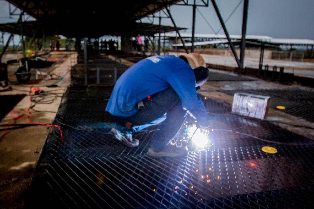Obra da nova unidade penitenciria em Peixoto de Azevedo - Foto por: Christiano Antonucci/Secom-MT