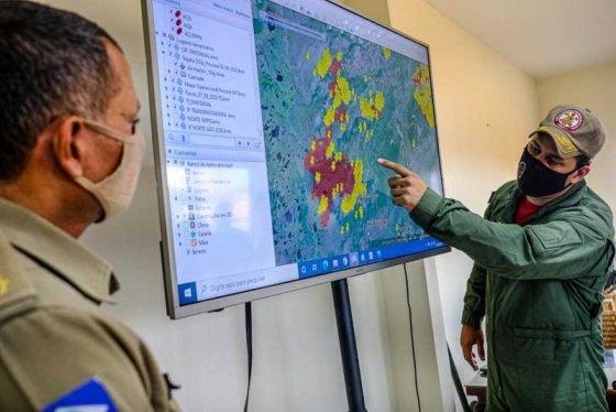O Governo definiu cinco frentes de trabalho da fora-tarefa para combater o fogo no Pantanal de Mato Grosso