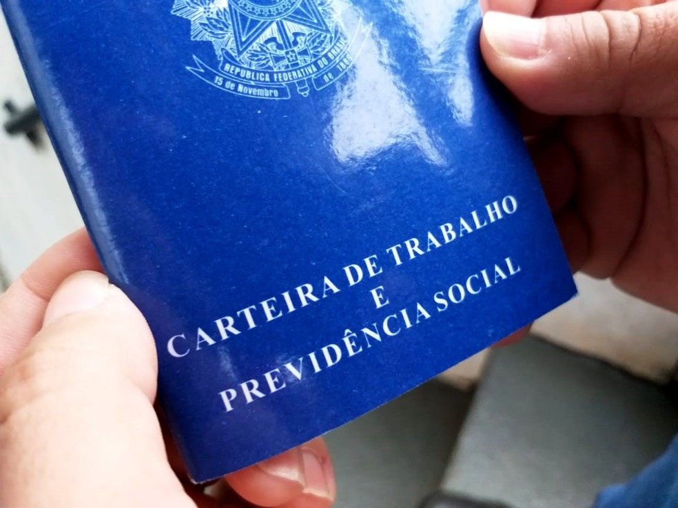 Carteira de trabalho  Foto: Heloise Hamada/G1