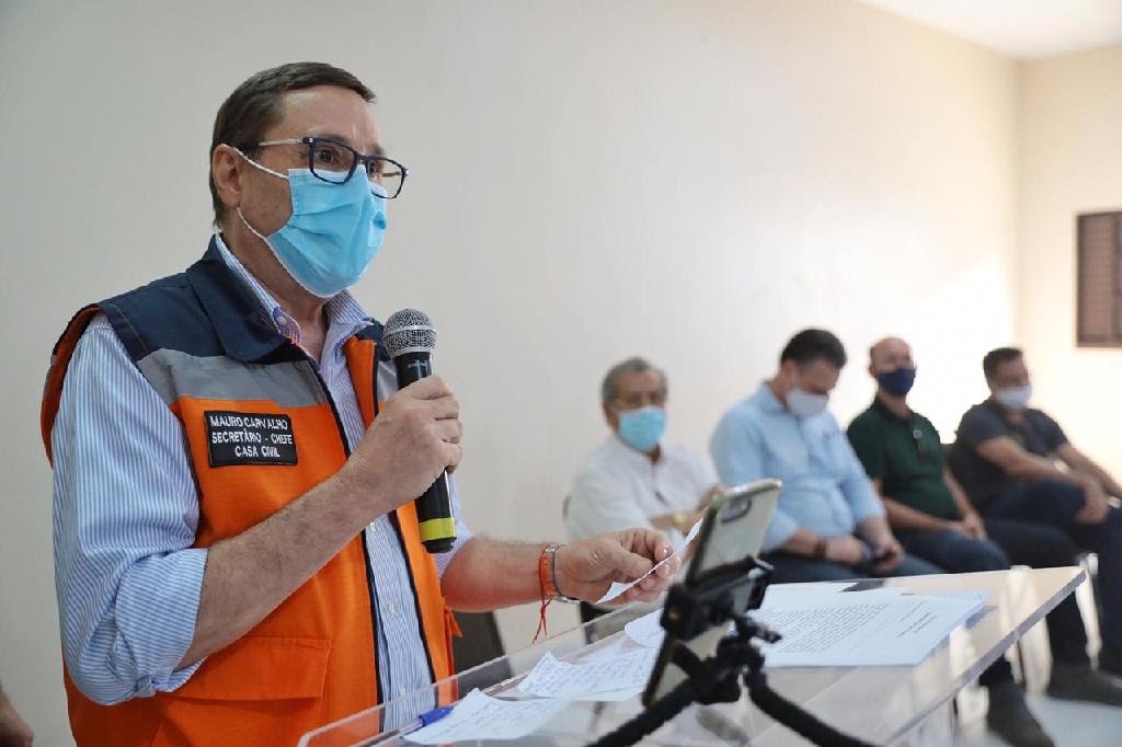 Secretrio Mauro Carvalho vistoria regio do pantanal - Foto por: Mayke Toscano