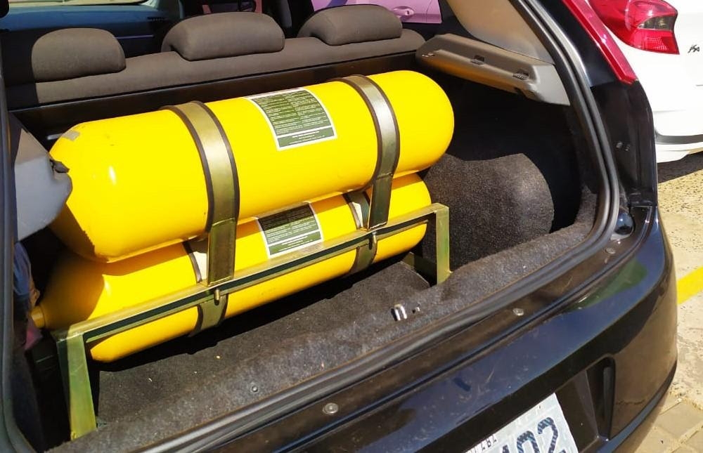 Cilindros de Gs Natural Veicular (GNV) - Foto por: Assessoria