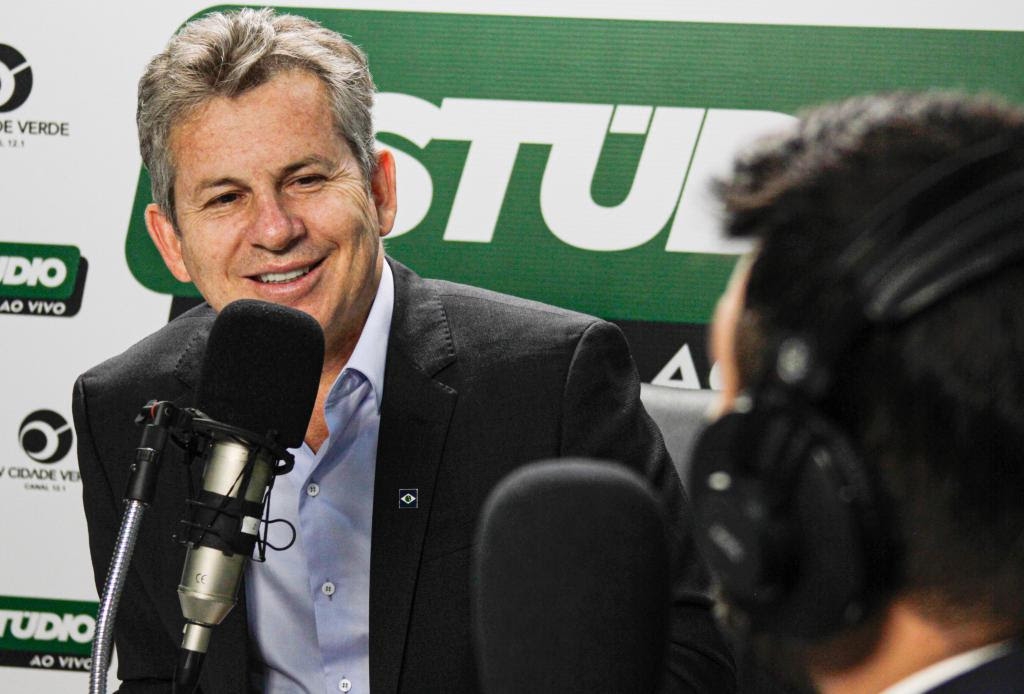 Governador Mauro Mendes concede entrevista ao Programa Estdio ao vivo - Foto por: Michel Alvim - SECOM/MT