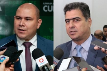 Ablio Junior e Emanuel Pinheiro: disputa no 2 turno