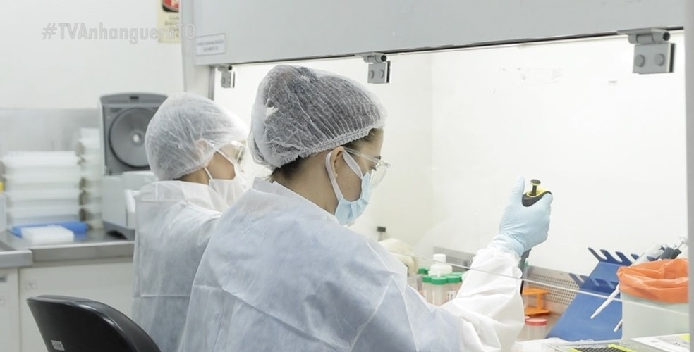 Lacen tem capacidade para analisar dois mil testes RT-PCR  Foto: Reproduo/TV Anhanguera