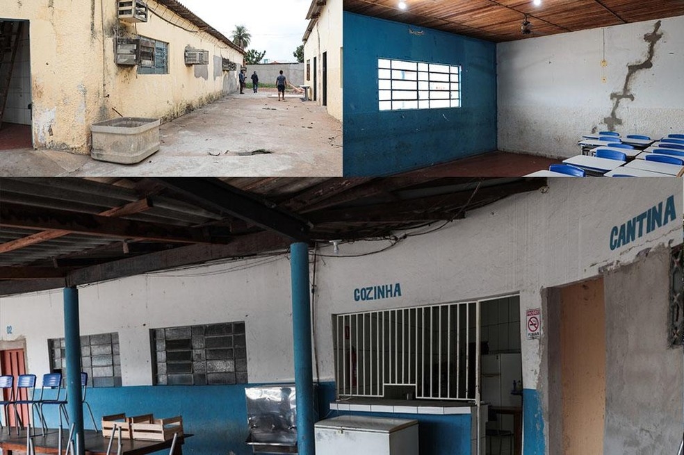 EE Ernandy Baracat, em Vrzea Grande, em pssimas condies estruturais  Foto: Assessoria