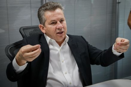 O governador Mauro Mendes, que rebateu avalia��o feita por J�lio Campos