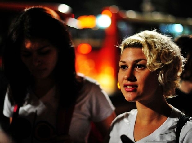 A primeira integrante do Femen no Brasil, Sara Winter