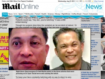 O tique de Victor Oyas foi resolvido com uma cirurgia que durou menos de trs horas