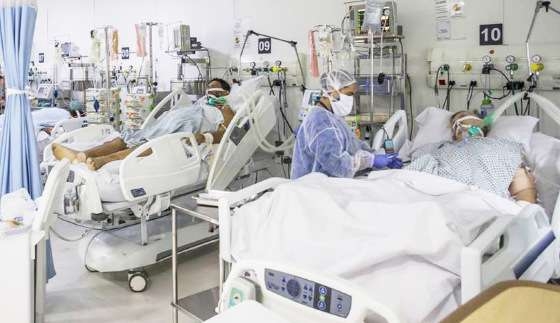 A taxa de ocupao est em 78,99% para UTIs adulto, o que no acontecia desde agosto de 2020