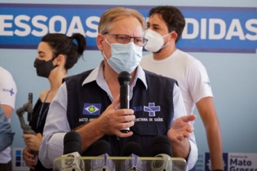 O secretrio de Estado de Sade, Gilberto Figueiredo