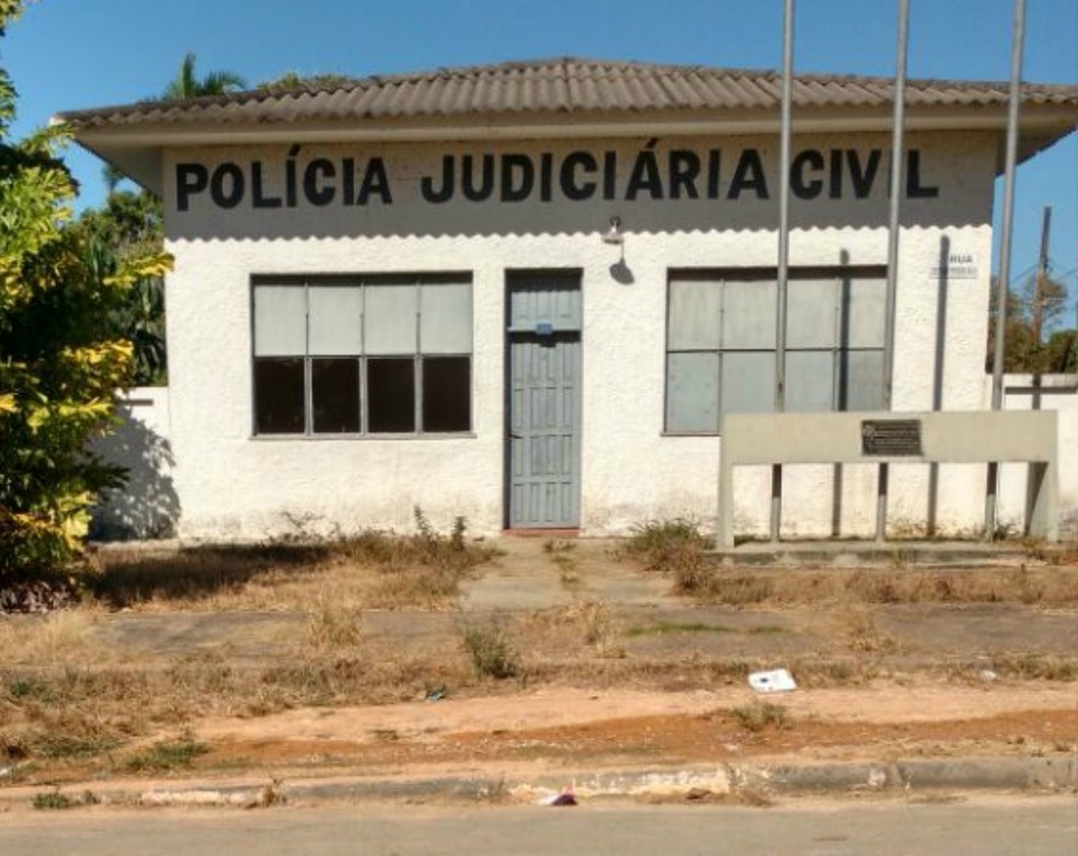 Suspeito foi encaminhado  Delegacia de Nova Brasilndia (MT)  Foto: Keila Ferreira