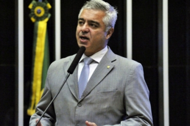 O senador Major Olimpio, que morreu nesta tarde