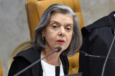 Ministra do Supremo Crmen Lcia durante sesso do STF 22/03/2018