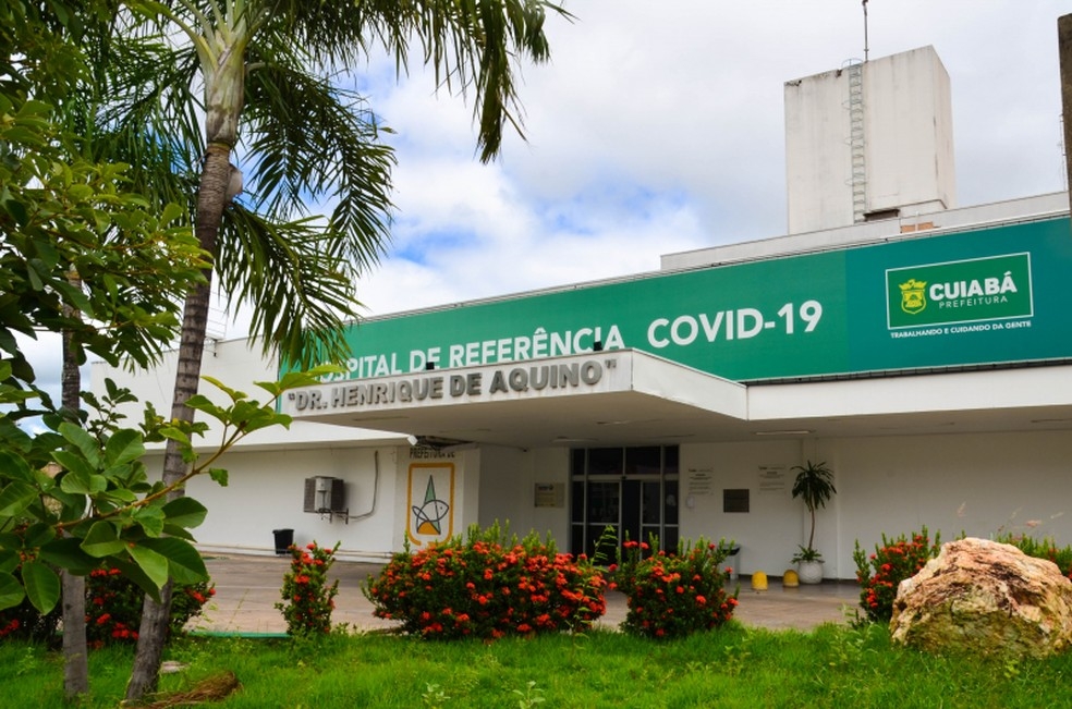 Hospital Refer�ncia � Covid-19 (antigo Pronto-Socorro), em Cuiab� � Foto: Davi Valle