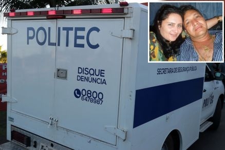 Tatiane Medeiros Henning e Valdir Henning (detalhe), que foram encontrados mortos