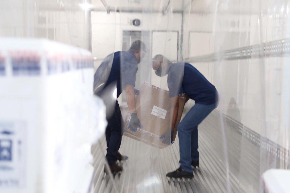 Novas doses de vacinas contra a Covid-19 chega a MT  Foto: Christiano Antonucci
