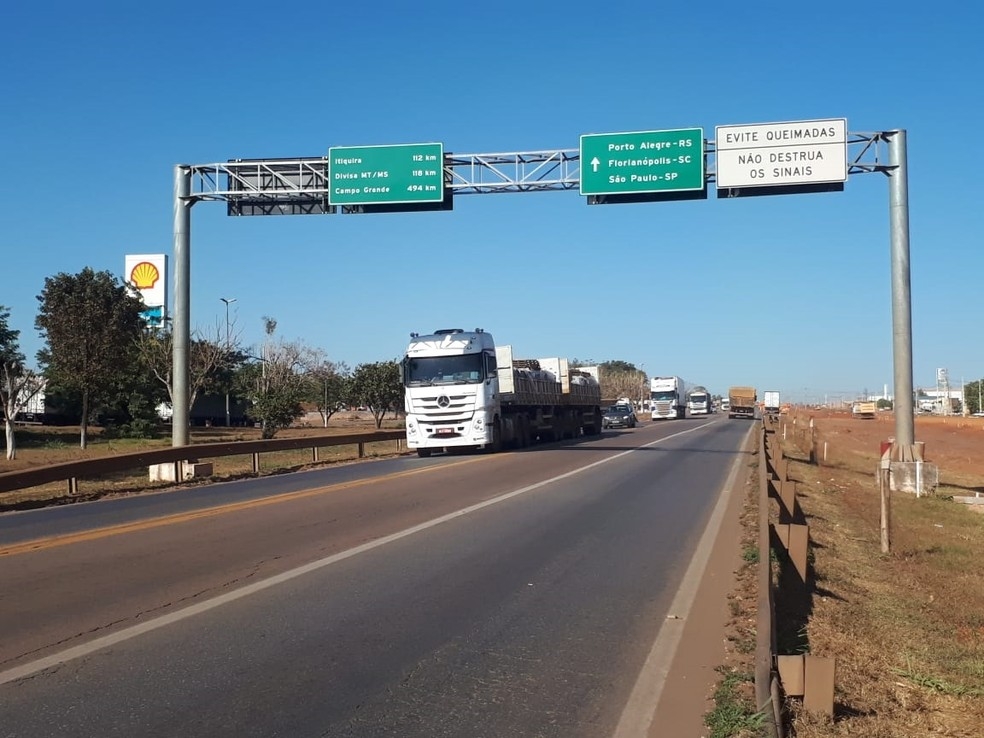 Trecho da BR-163 em Rondonpolis (MT)  Foto: Rota do Oeste/Assessoria