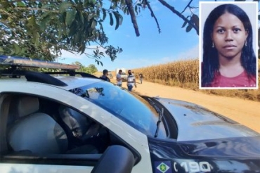Luciene Borges (no detalhe) foi assassinada nesta quinta-feira (17)