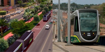 BRT x VLT  Foto: Governo de MT/Reproduo - Edson Rodrigues/Secopa