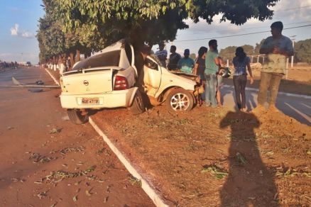Batida foi lateral, ao lado do passageiro, onde estava Maria Ivone Farias