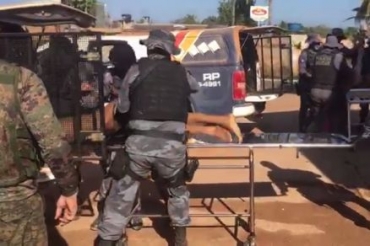 Suspeitos foram levados para hospital de Nova Monte Verde