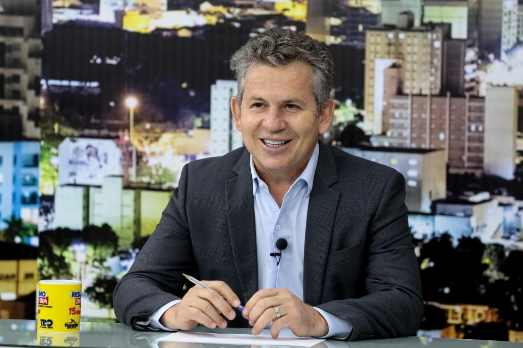 Governador Mauro Mendes durante entrevista no Resumo do Dia - Foto por: Mayke Toscano/Secom-MT