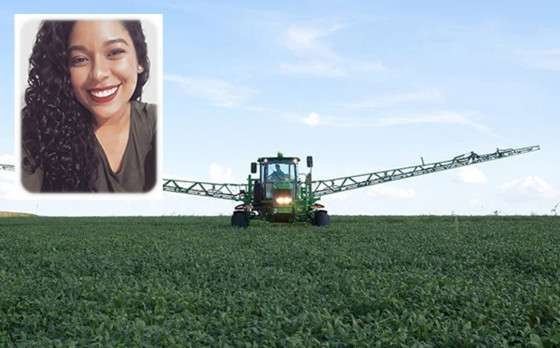 Luciana Santos de Almeida foi atropelada por um pulverizador