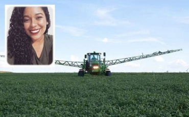 Luciana Santos de Almeida foi atropelada por um pulverizador