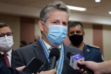 O governador de Mato Grosso, Mauro Mendes