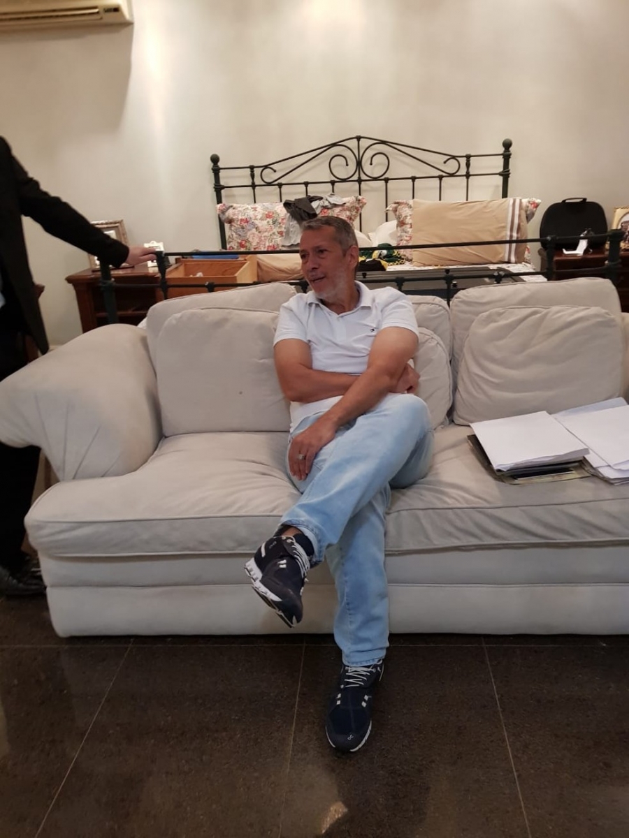 Joo Arcanjo Ribeiro em casa  Foto: Polcia Civil