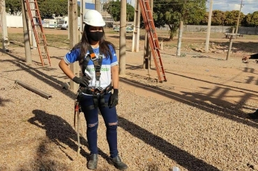Mnica Barros, jovem aprendiz da Energisa